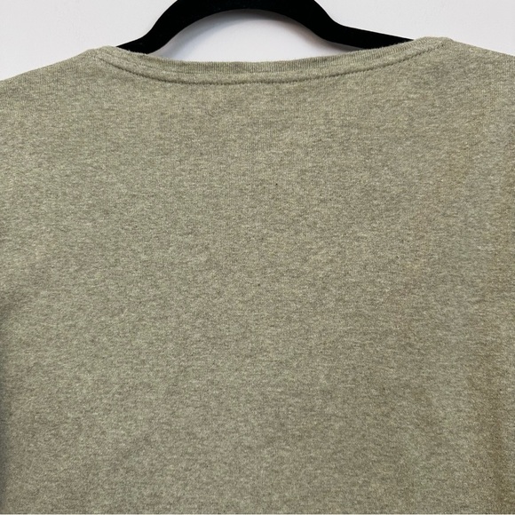 Chico’s Women’s Green Cotton Scoop Neck Elbow Sleeve Tee Sz 2, 12-14, L GUC - Picture 5 of 6